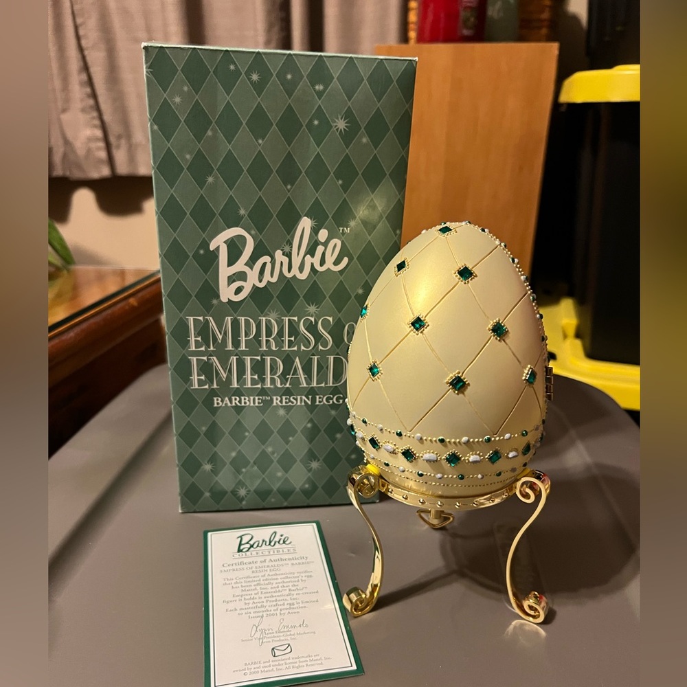 Avon Barbie Resin Egg